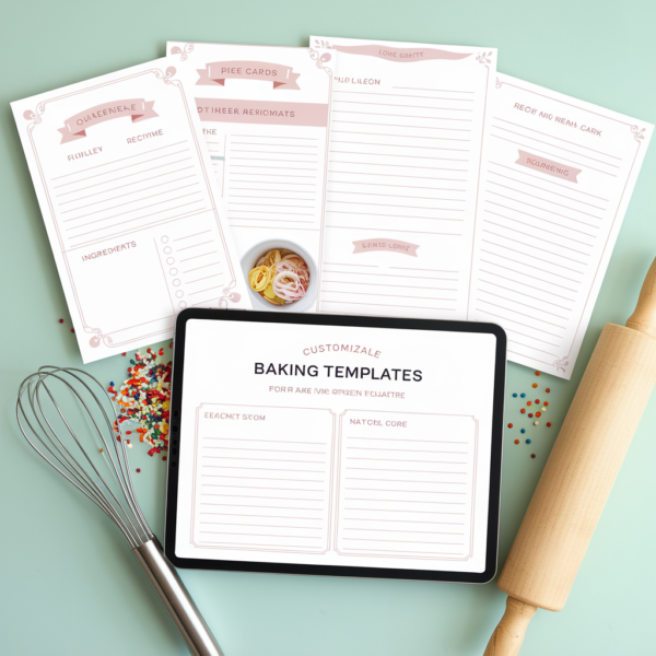 Customizable Recipe Cards